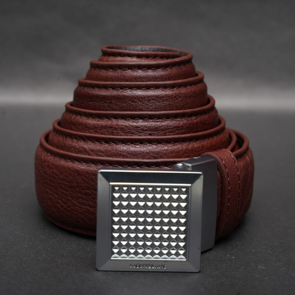 Zays Handcrafted Genuine Leather Belt for Men – Premium Quality, Adjustable, Stylish & Durable (ZMB164-Antique Brown) - Image 2