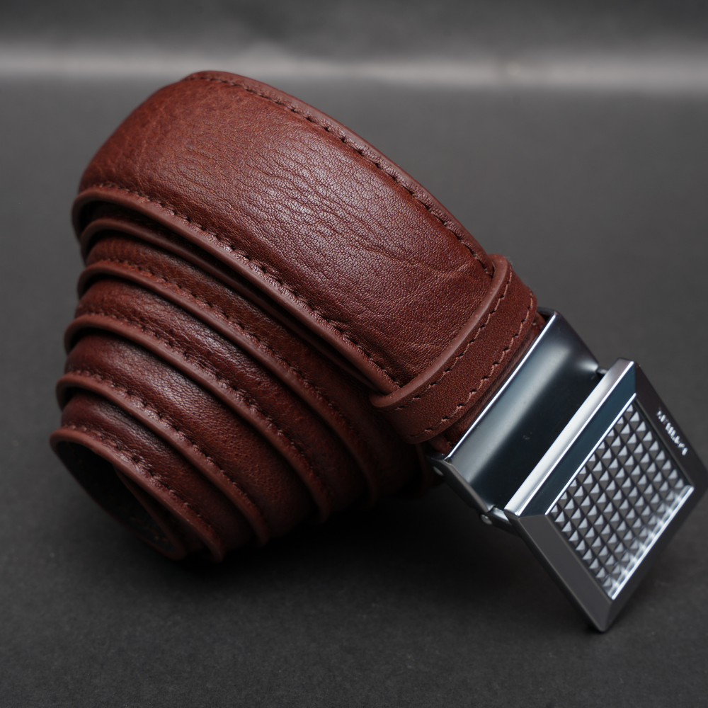 Zays Handcrafted Genuine Leather Belt for Men – Premium Quality, Adjustable, Stylish & Durable (ZMB164-Antique Brown) - Image 6