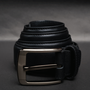 Zays Handcrafted Genuine Leather Belt for Men – Premium Quality, Adjustable, Stylish & Durable (ZMB162-Black)