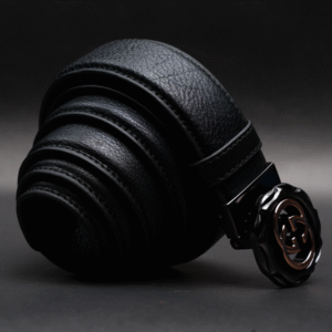 Alternative view of Zays Handcrafted Genuine Leather Belt for Men – Premium Quality, Adjustable, Stylish & Durable (ZMB170-Black)