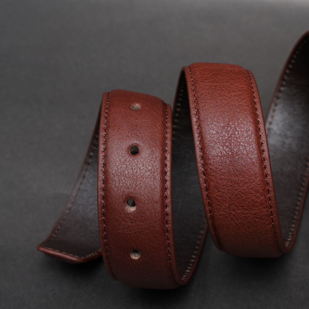 Zays Handcrafted Genuine Leather Belt for Men – Premium Quality, Adjustable, Stylish & Durable (ZMB182-Antique Brown) - Image 6