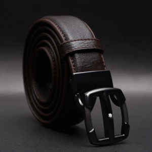 Zays Handcrafted Genuine Leather Belt for Men – Premium Quality, Adjustable, Stylish & Durable (ZMB177-Chocolate)