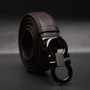 Zays Handcrafted Genuine Leather Belt for Men – Premium Quality, Adjustable, Stylish & Durable (ZMB160-Chocolate)