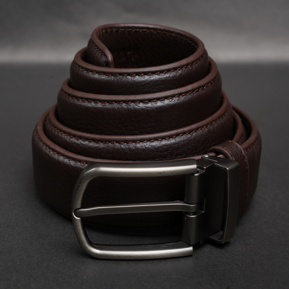 Zays Handcrafted Genuine Leather Belt for Men – Premium Quality, Adjustable, Stylish & Durable (ZMB159-Chocolate) - Image 10
