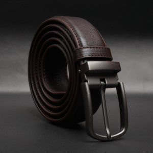 Zays Handcrafted Genuine Leather Belt for Men – Premium Quality, Adjustable, Stylish & Durable (ZMB159-Chocolate)