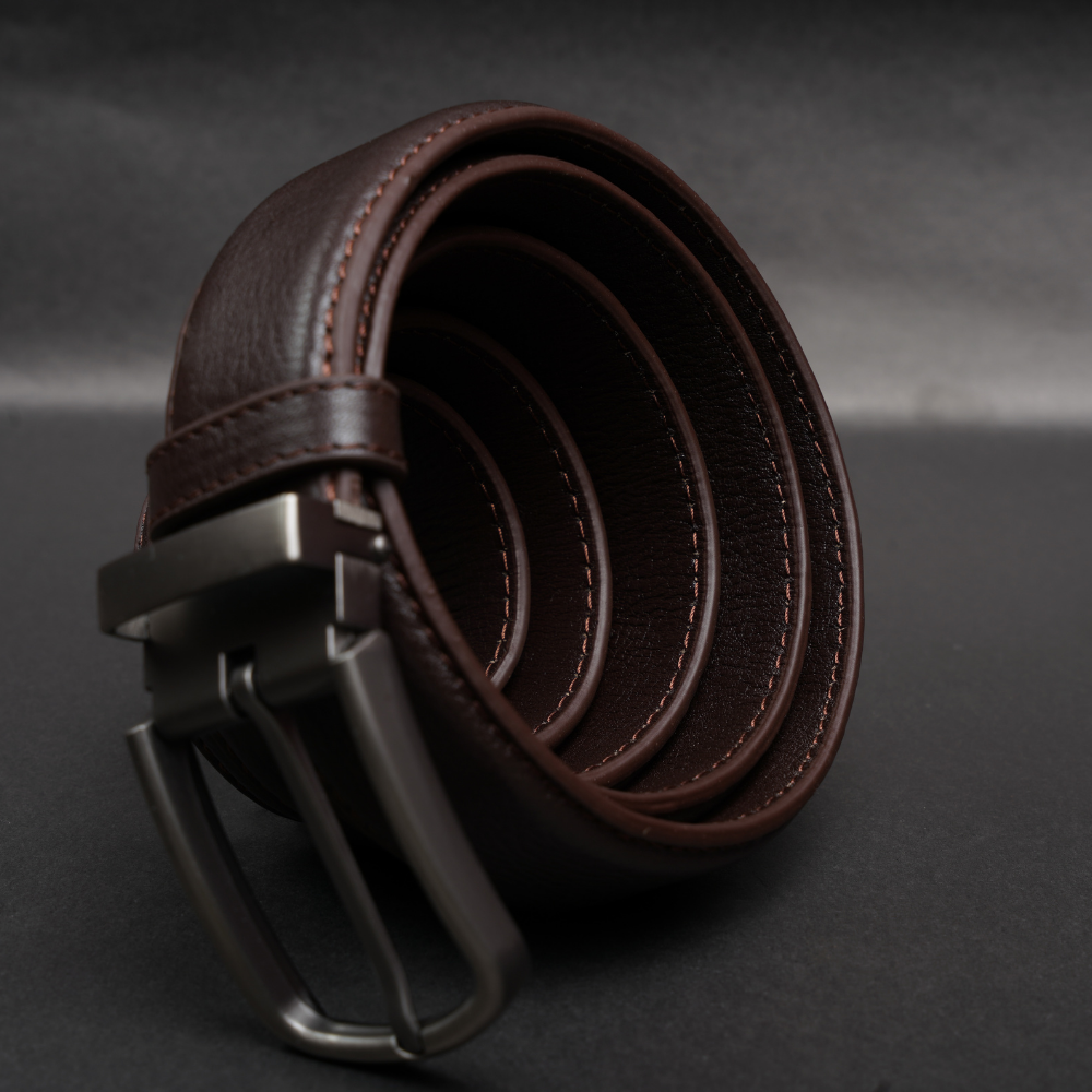Zays Handcrafted Genuine Leather Belt for Men – Premium Quality, Adjustable, Stylish & Durable (ZMB159-Chocolate) - Image 5