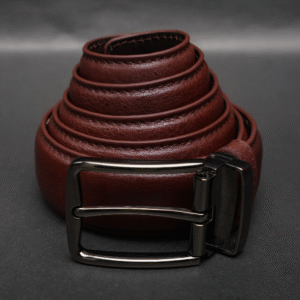 Zays Handcrafted Genuine Leather Belt for Men – Premium Quality, Adjustable, Stylish & Durable (ZMB184-Antique Brown)