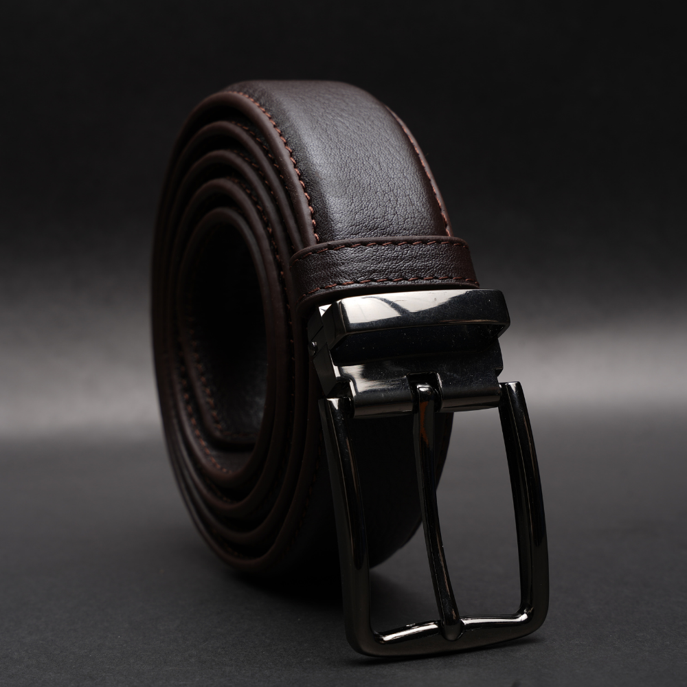 Zays Handcrafted Genuine Leather Belt for Men – Premium Quality, Adjustable, Stylish & Durable (ZMB168-Chocolate) - Image 9