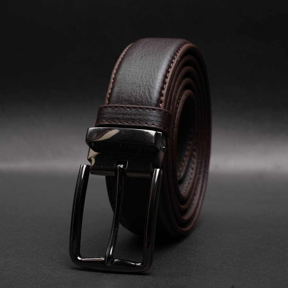 Zays Handcrafted Genuine Leather Belt for Men – Premium Quality, Adjustable, Stylish & Durable (ZMB168-Chocolate) - Image 8