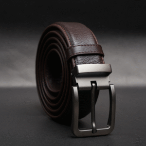Zays Handcrafted Genuine Leather Belt for Men – Premium Quality, Adjustable, Stylish & Durable (ZMB161-Chocolate)