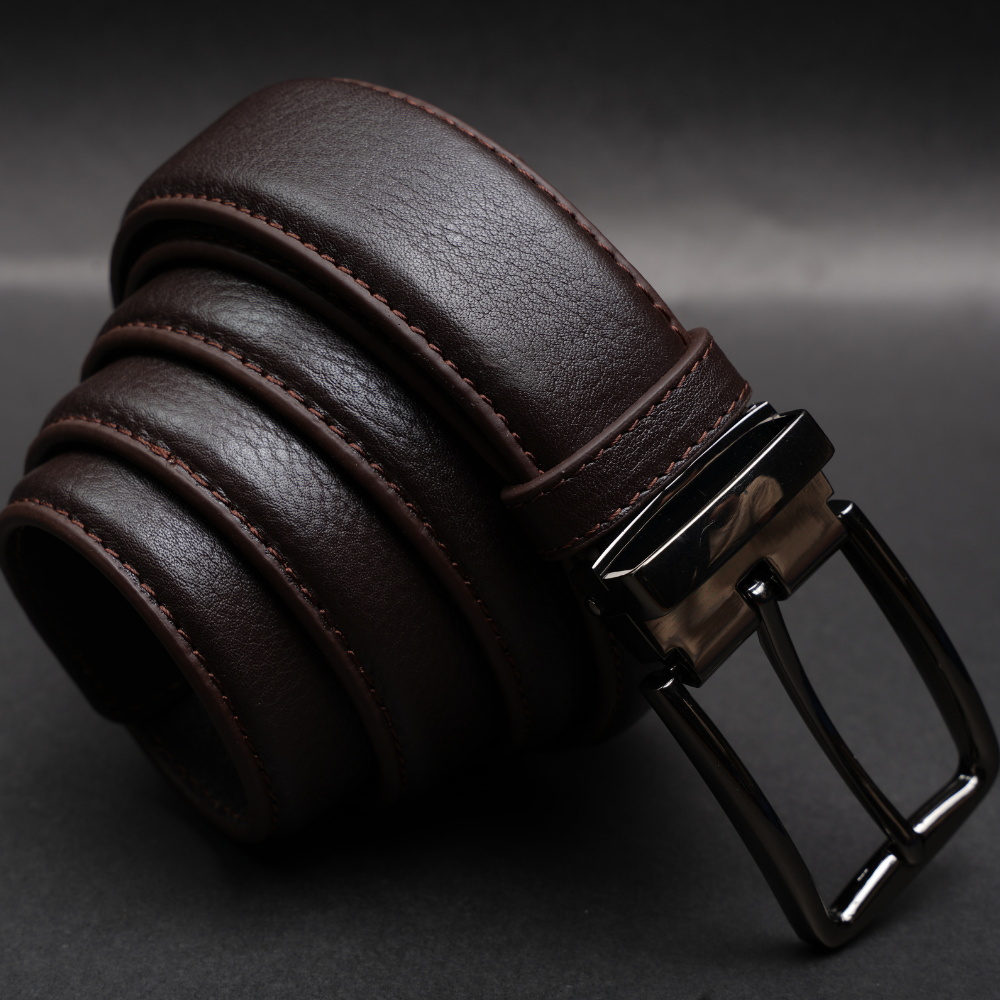 Zays Handcrafted Genuine Leather Belt for Men – Premium Quality, Adjustable, Stylish & Durable (ZMB168-Chocolate) - Image 7