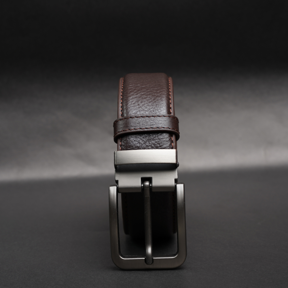 Zays Handcrafted Genuine Leather Belt for Men – Premium Quality, Adjustable, Stylish & Durable (ZMB161-Chocolate) - Image 6