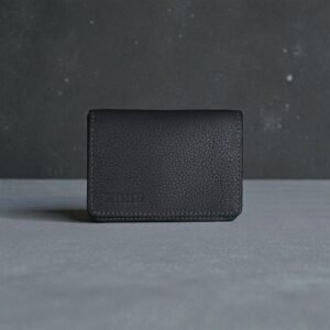 Zays Premium Eco-Friendly Leather Magnetic Card Holder Mini Wallet (ZCW119-Grey)