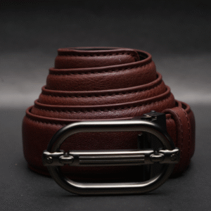 Alternative view of Zays Handcrafted Genuine Leather Belt for Men – Premium Quality, Adjustable, Stylish & Durable (ZMB186-Antique Brown)