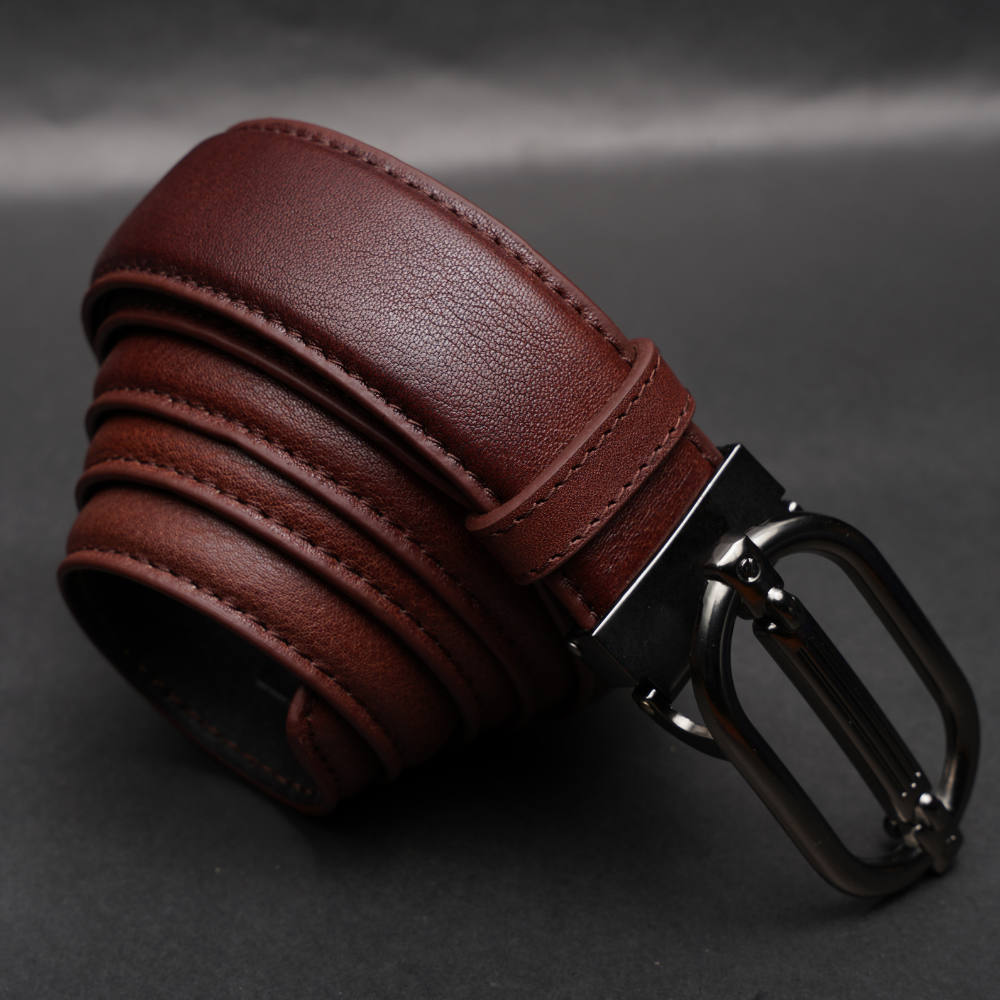 Zays Handcrafted Genuine Leather Belt for Men – Premium Quality, Adjustable, Stylish & Durable (ZMB186-Antique Brown) - Image 7
