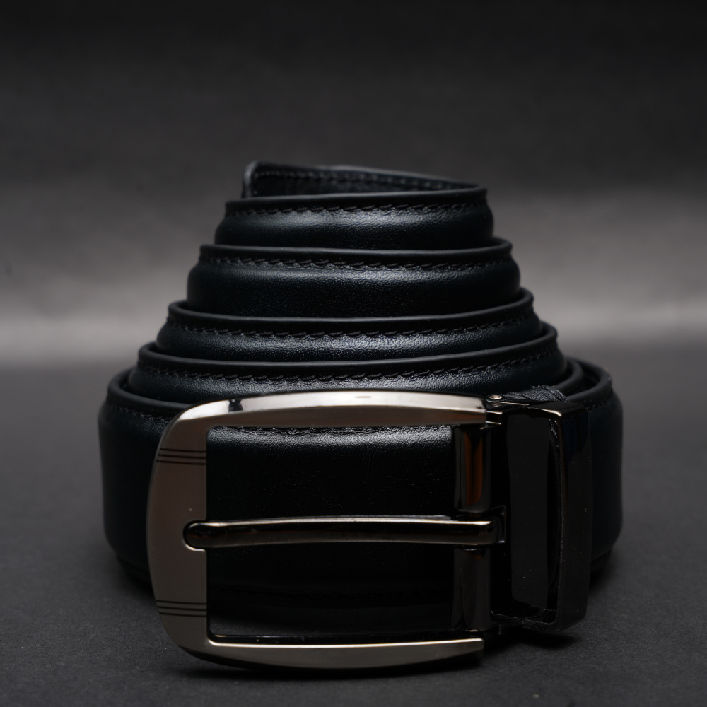 Zays Handcrafted Genuine Leather Belt for Men – Premium Quality, Adjustable, Stylish & Durable (ZMB210-Black) Special Offer