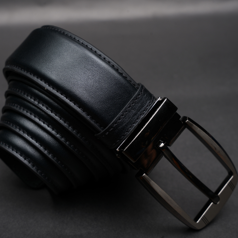 Zays Handcrafted Genuine Leather Belt for Men – Premium Quality, Adjustable, Stylish & Durable (ZMB210-Black) Special Offer - Image 7