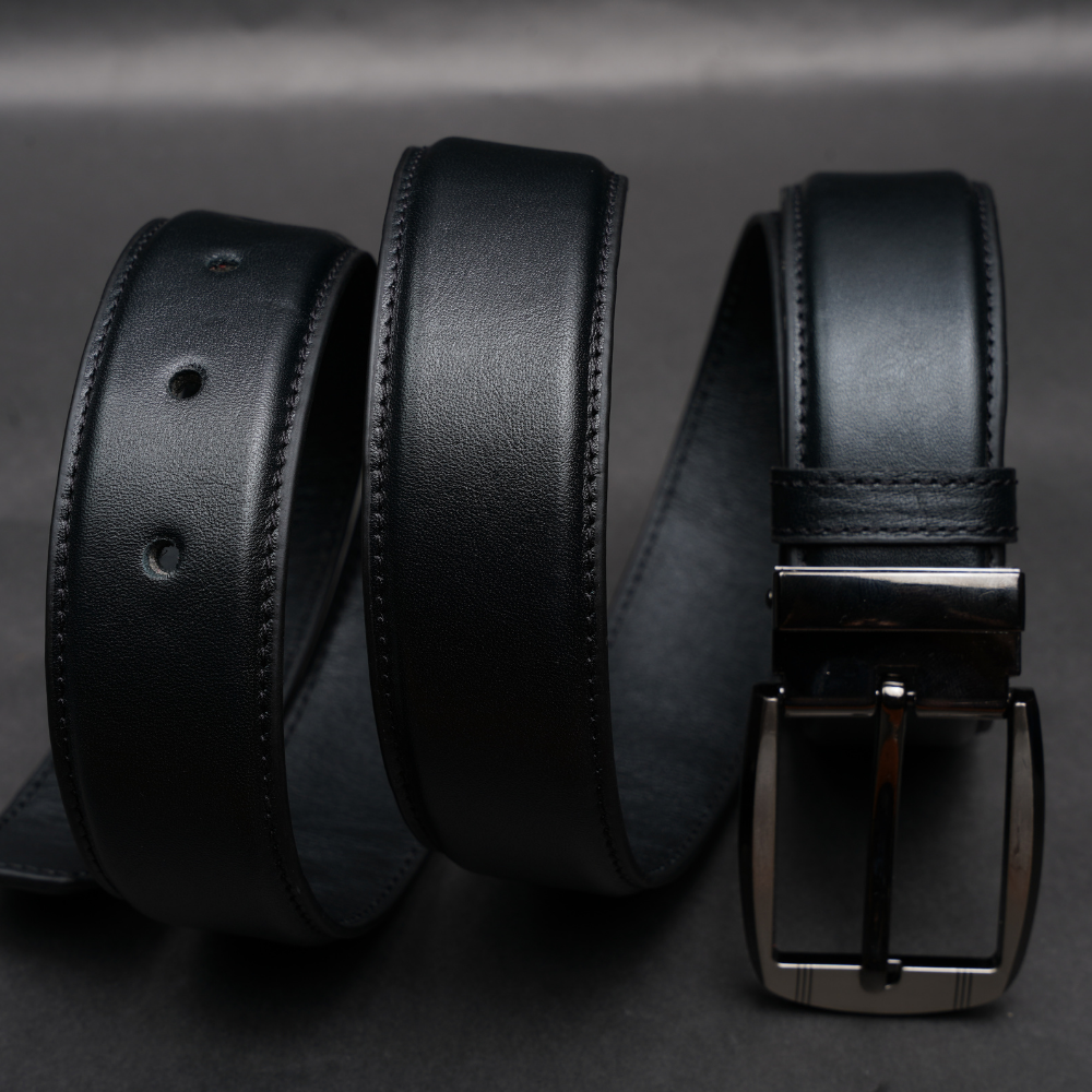 Zays Handcrafted Genuine Leather Belt for Men – Premium Quality, Adjustable, Stylish & Durable (ZMB210-Black) Special Offer - Image 6