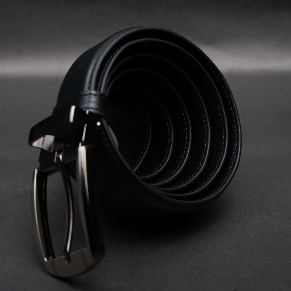 Zays Handcrafted Genuine Leather Belt for Men – Premium Quality, Adjustable, Stylish & Durable (ZMB210-Black) Special Offer - Image 5