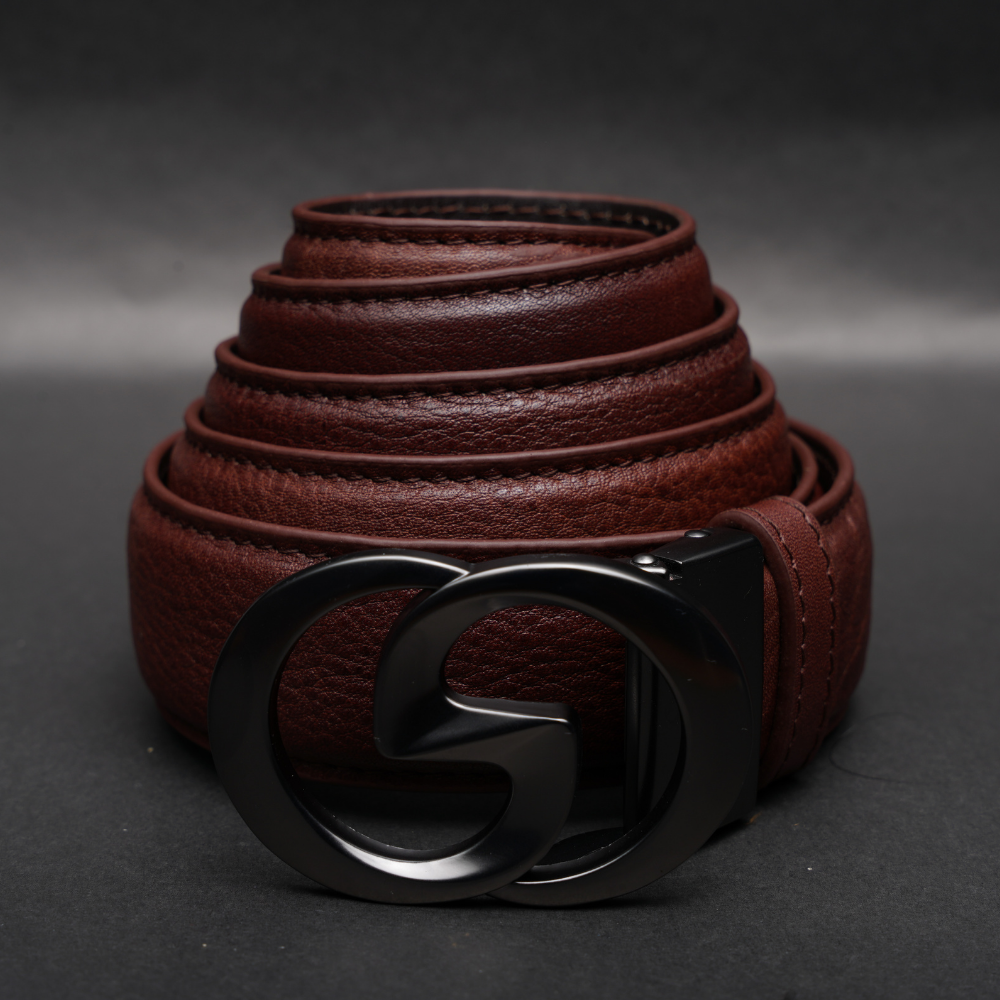 Zays Handcrafted Genuine Leather Belt for Men – Premium Quality, Adjustable, Stylish & Durable (ZMB201-Antique Brown)