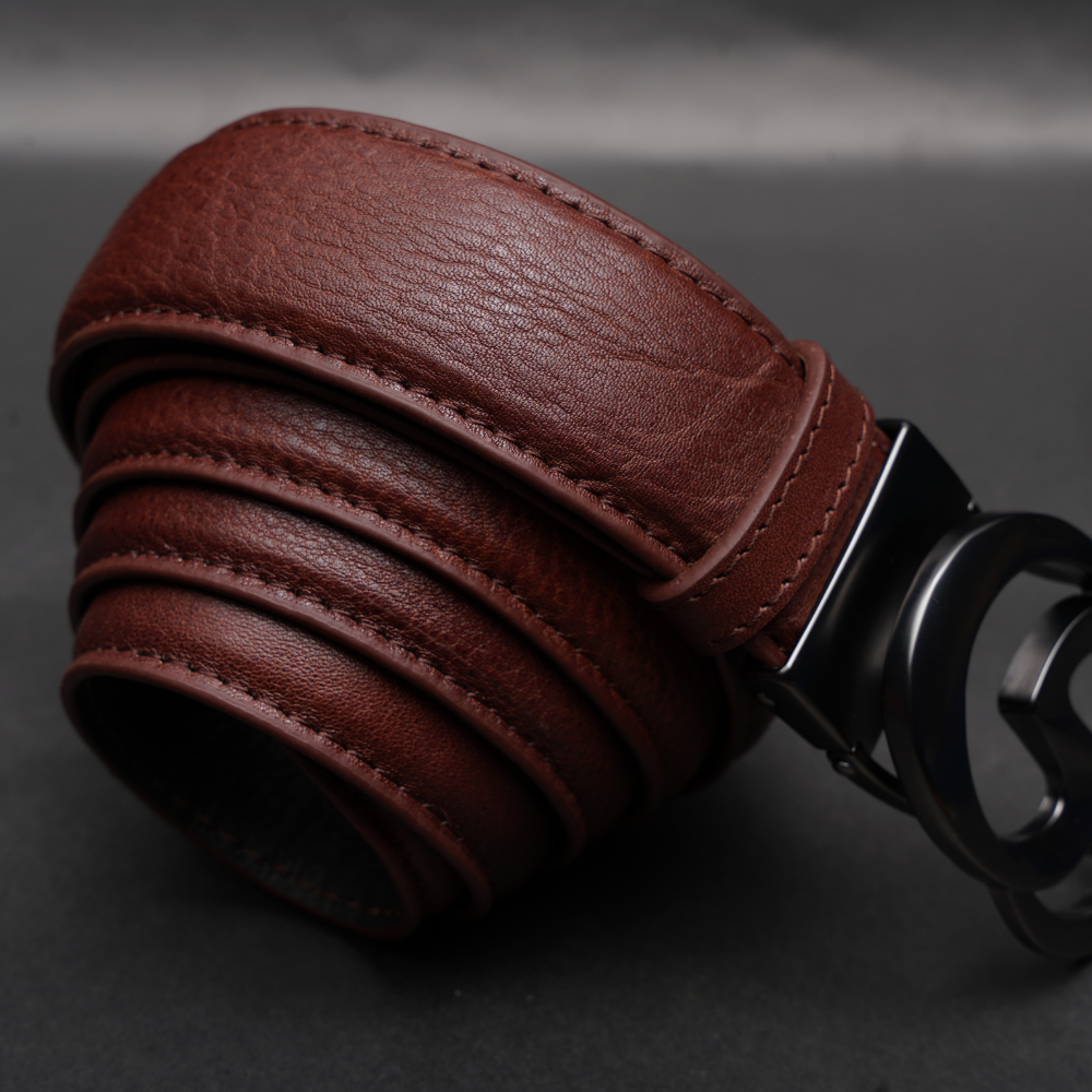 Zays Handcrafted Genuine Leather Belt for Men – Premium Quality, Adjustable, Stylish & Durable (ZMB201-Antique Brown) - Image 7