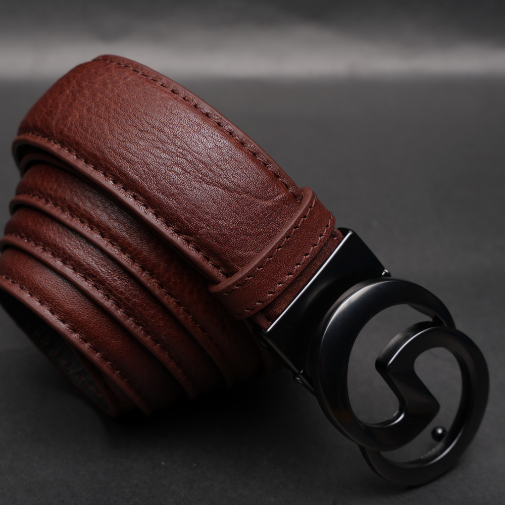 Zays Handcrafted Genuine Leather Belt for Men – Premium Quality, Adjustable, Stylish & Durable (ZMB201-Antique Brown) - Image 6