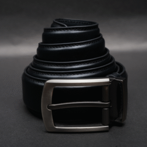 Zays Handcrafted Genuine Leather Belt for Men – Premium Quality, Adjustable, Stylish & Durable (BS103-BC103-Black) Special Offer