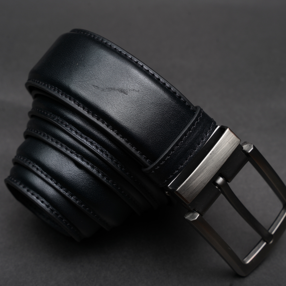 Zays Handcrafted Genuine Leather Belt for Men – Premium Quality, Adjustable, Stylish & Durable (BS103-BC103-Black) Special Offer - Image 5