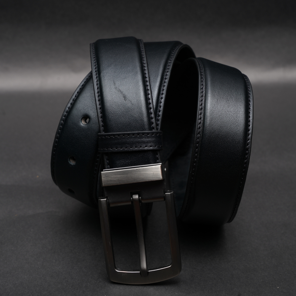 Zays Handcrafted Genuine Leather Belt for Men – Premium Quality, Adjustable, Stylish & Durable (BS103-BC103-Black) Special Offer - Image 4