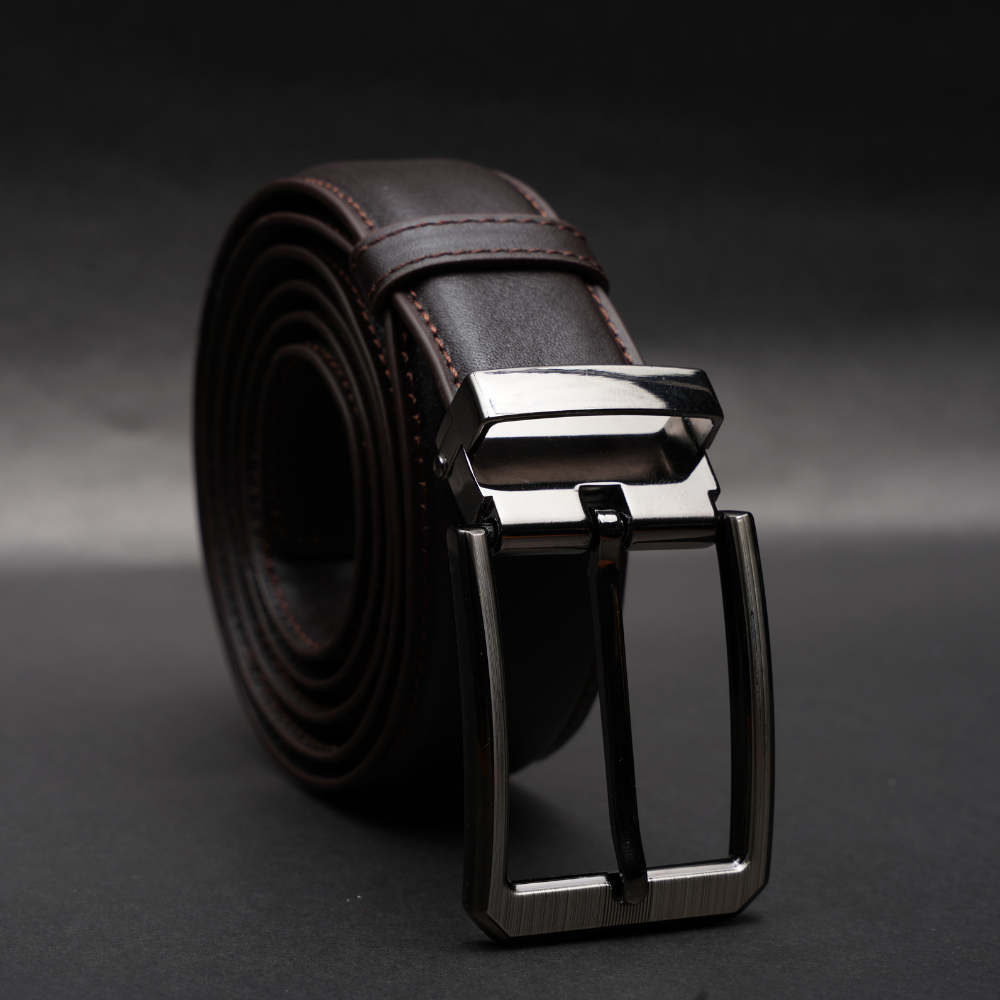 Zays Handcrafted Genuine Leather Belt for Men – Premium Quality, Adjustable, Stylish & Durable (ZMB213-Chocolate) - Image 4