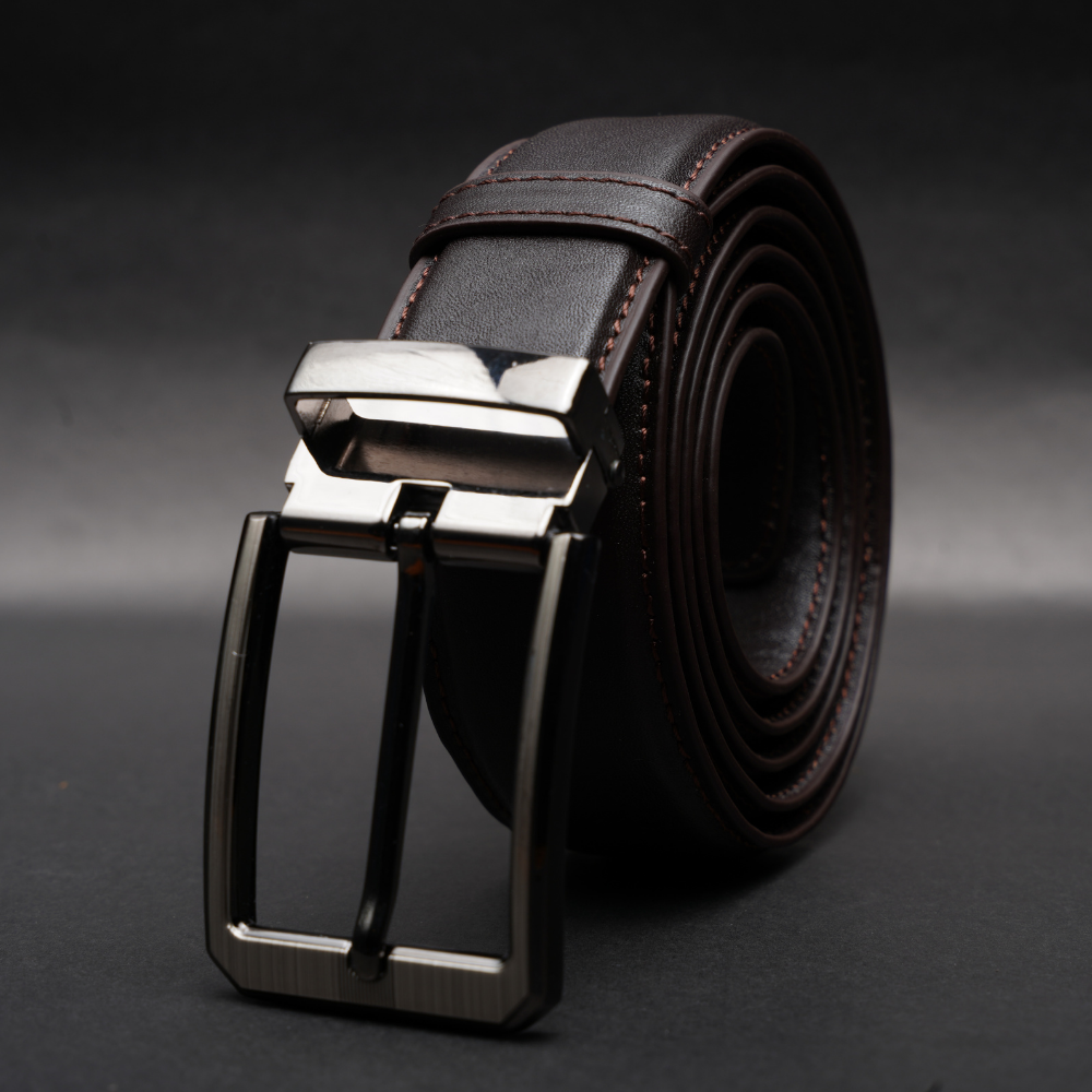 Zays Handcrafted Genuine Leather Belt for Men – Premium Quality, Adjustable, Stylish & Durable (ZMB213-Chocolate) - Image 9