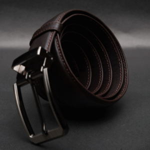 Alternative view of Zays Handcrafted Genuine Leather Belt for Men – Premium Quality, Adjustable, Stylish & Durable (ZMB213-Chocolate) Special Offer