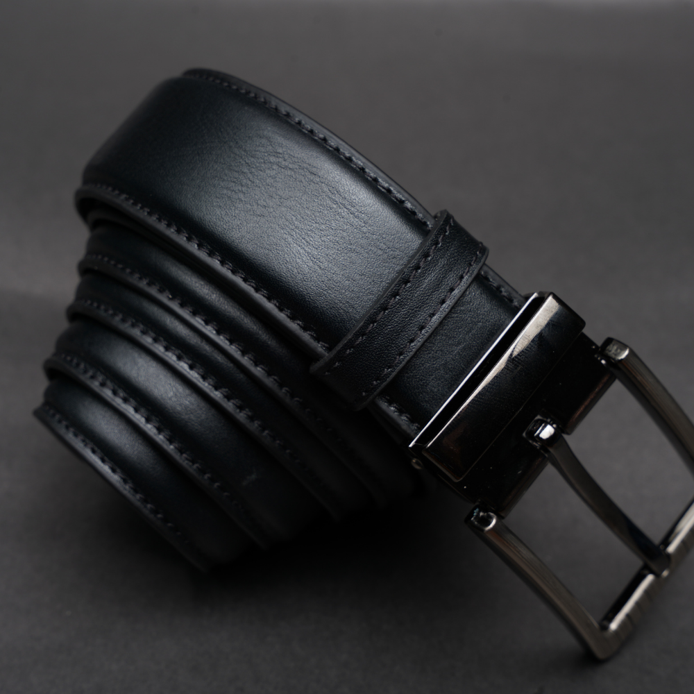 Zays Handcrafted Genuine Leather Belt for Men – Premium Quality, Adjustable, Stylish & Durable (ZMB208-Black) Special Offer - Image 4