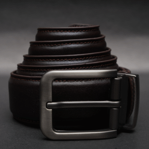 Zays Handcrafted Genuine Leather Belt for Men – Premium Quality, Adjustable, Stylish & Durable (BS104-BC101-Chocolate) Special Offer