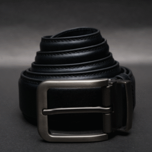 Zays Handcrafted Genuine Leather Belt for Men – Premium Quality, Adjustable, Stylish & Durable (BS103-BC101-Black) Special Offer