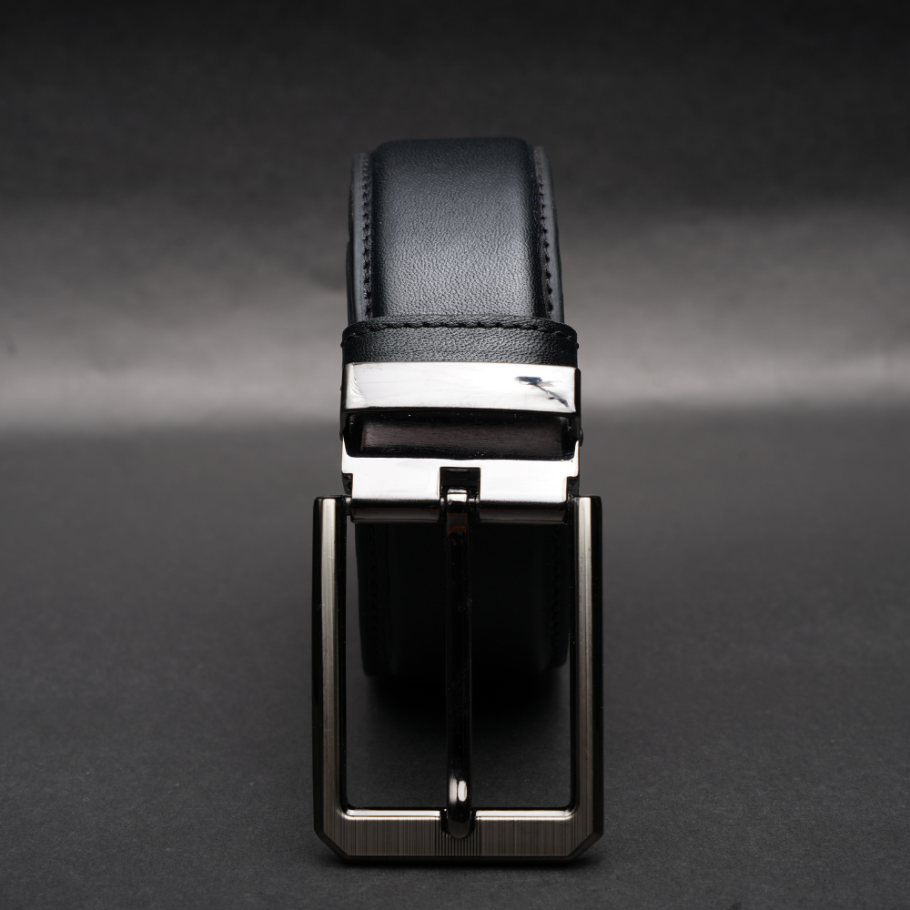 Zays Handcrafted Genuine Leather Belt for Men – Premium Quality, Adjustable, Stylish & Durable (ZMB212-Black) - Image 8