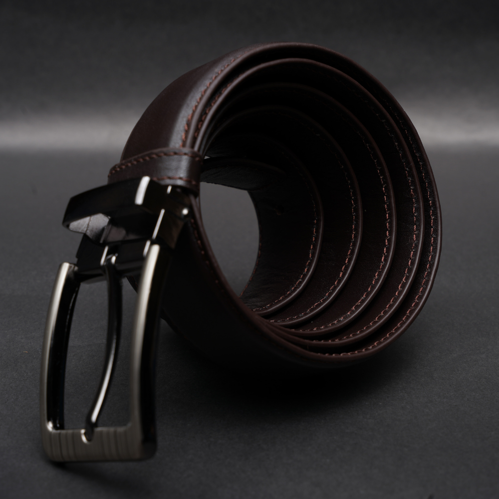 Zays Handcrafted Genuine Leather Belt for Men – Premium Quality, Adjustable, Stylish & Durable (ZMB209-Chocolate) Special Offer - Image 4