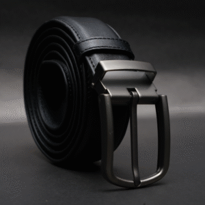 Zays Handcrafted Genuine Leather Belt for Men – Premium Quality, Adjustable, Stylish & Durable (BS103-BC102-Black) Special Offer