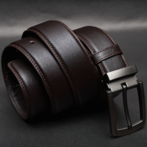 Alternative view of Zays Handcrafted Genuine Leather Belt for Men – Premium Quality, Adjustable, Stylish & Durable (BS104-BC103-Chocolate) Special Offer