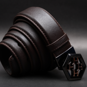 Alternative view of Zays Handcrafted Genuine Leather Belt for Men – Premium Quality, Adjustable, Stylish & Durable (BC112-BS106-Chocolate)