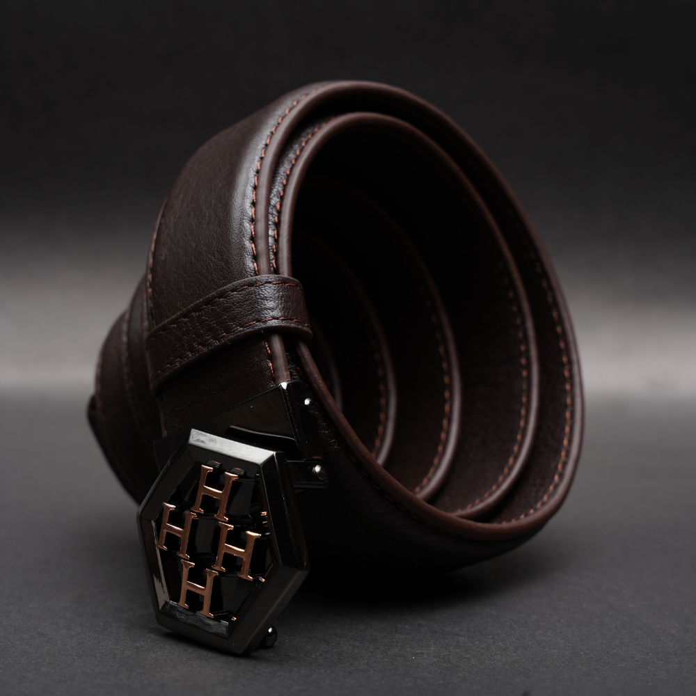 Zays Handcrafted Genuine Leather Belt for Men – Premium Quality, Adjustable, Stylish & Durable (BC112-BS106-Chocolate) - Image 10