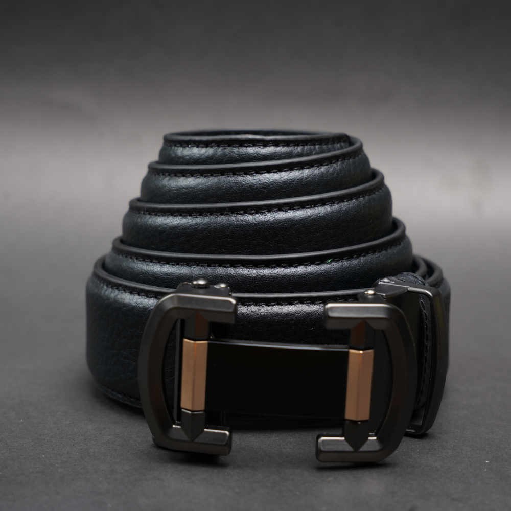 Zays Handcrafted Imported Genuine Leather Auto Gear Belt for Men – Premium Quality, Adjustable, Stylish & Durable - (BC130-BS110-Black) - Image 6
