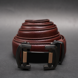 Alternative view of Zays Handcrafted Imported Genuine Leather Auto Gear Belt for Men – Premium Quality, Adjustable, Stylish & Durable - (BC130-BS112-Antique Brown)