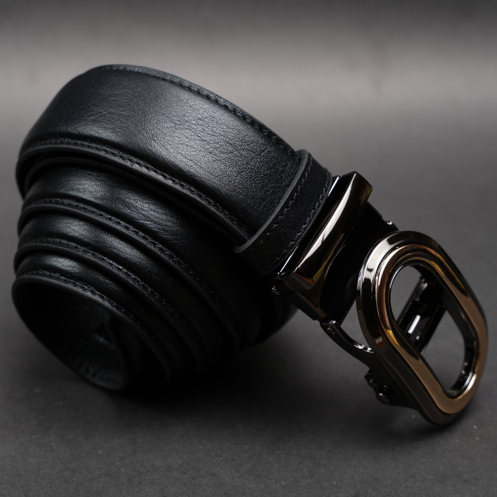 Zays Handcrafted Imported Genuine Leather Auto Gear Belt for Men – Premium Quality, Adjustable, Stylish & Durable - (BC121-BS110-Black) - Image 7