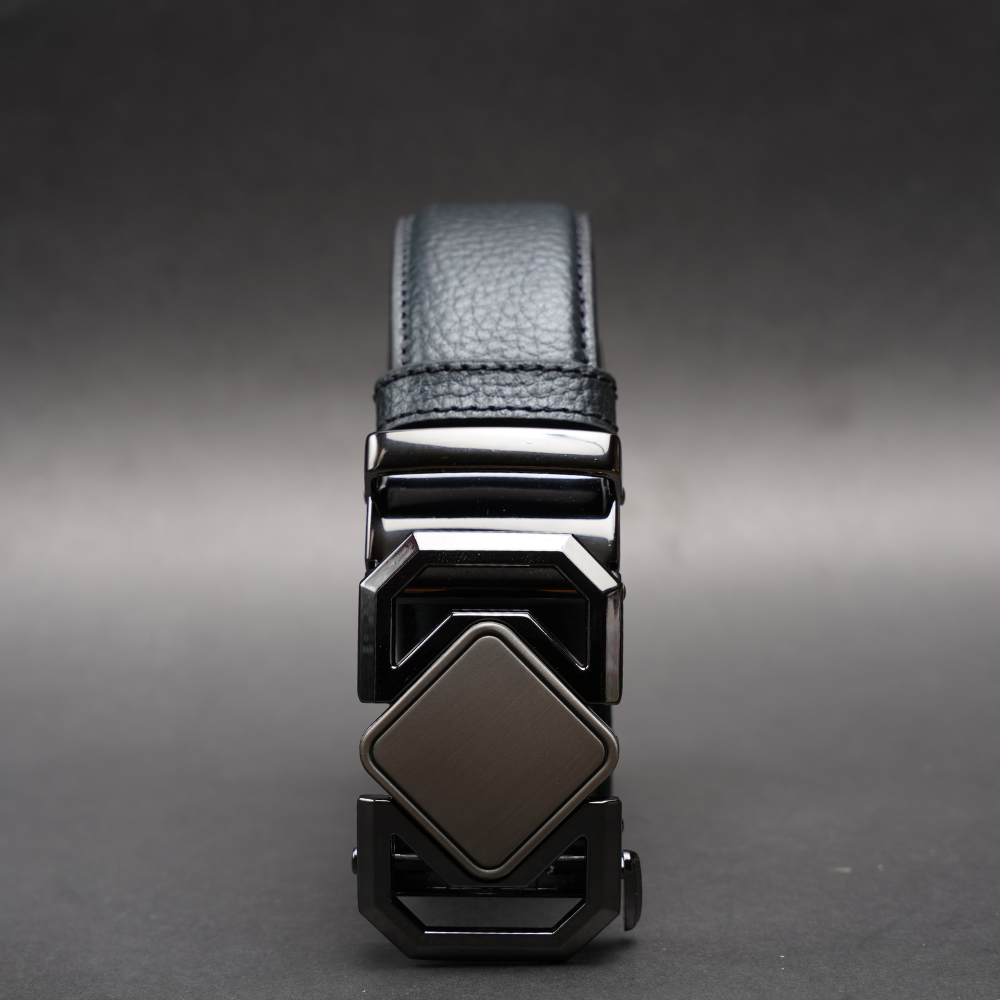 Zays Handcrafted Imported Genuine Leather Auto Gear Belt for Men – Premium Quality, Adjustable, Stylish & Durable - (BC124-BS110-Black) - Image 8