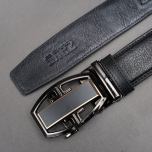 Alternative view of Zays Handcrafted Imported Genuine Leather Auto Gear Belt for Men – Premium Quality, Adjustable, Stylish & Durable - (BC129-BS110-Black)