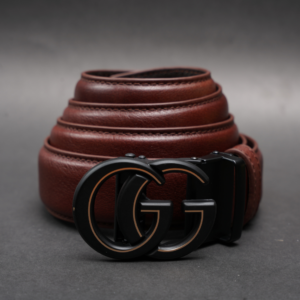 Zays Handcrafted Imported Genuine Leather Auto Gear Belt for Men – Premium Quality, Adjustable, Stylish & Durable - (BC128-BS112-Antique Brown)