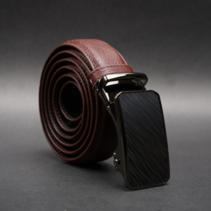 Zays Handcrafted Imported Genuine Leather Auto Gear Belt for Men – Premium Quality, Adjustable, Stylish & Durable - (BC127-BS112-Antique Brown)