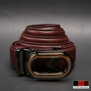 Zays Handcrafted Imported Genuine Leather Auto Gear Belt for Men – Premium Quality, Adjustable, Stylish & Durable - BC121