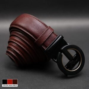 Zays Handcrafted Imported Genuine Leather Auto Gear Belt for Men – Premium Quality, Adjustable, Stylish & Durable - BC139